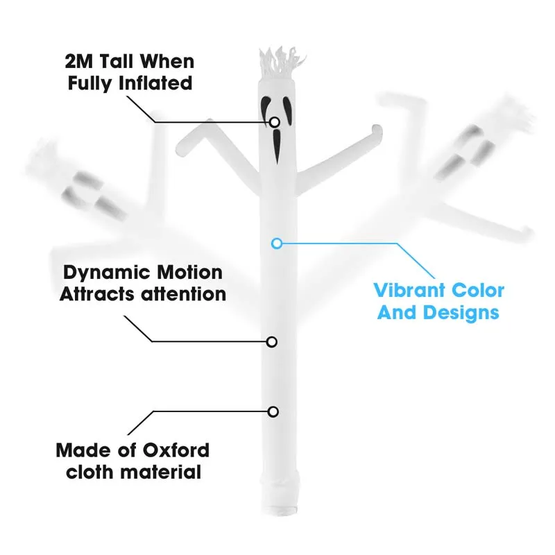 Inflatable Two Legged Girl Air Sky Dancer Multi-Color Double Leg Tube Man