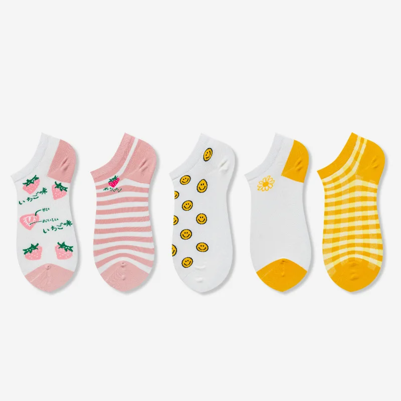 Woman Combed Cotton Printed Free Size Middle Tube Crew Socks Custom Logo