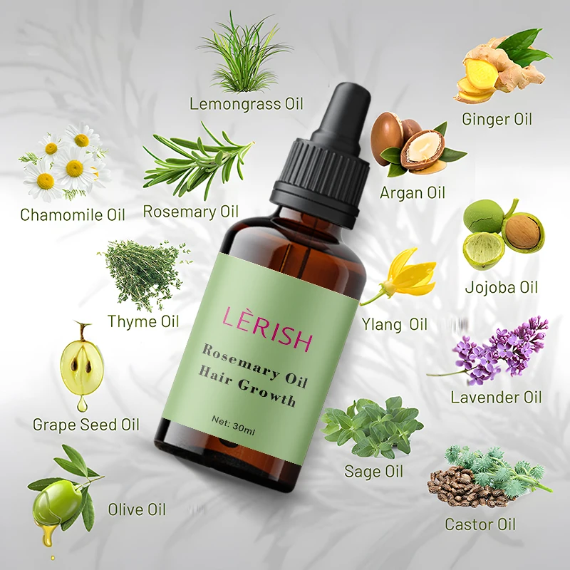InStock Chebe Oil Natural Organic Rosemary Essential Oil Women Black Hair Care Products Rosemary Oil Chebe Hair Growth