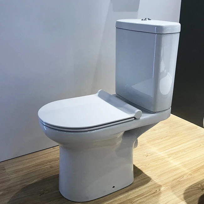Huida factory supply bathroom two piece p-trap washdown ceramic closestool toilet