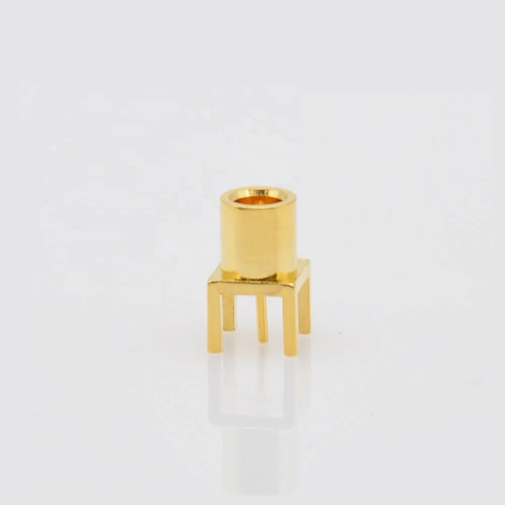 Mcx Straight Plug(Male) Pcb Rf Connectors For Edge Launchthrough Holesurface Mount