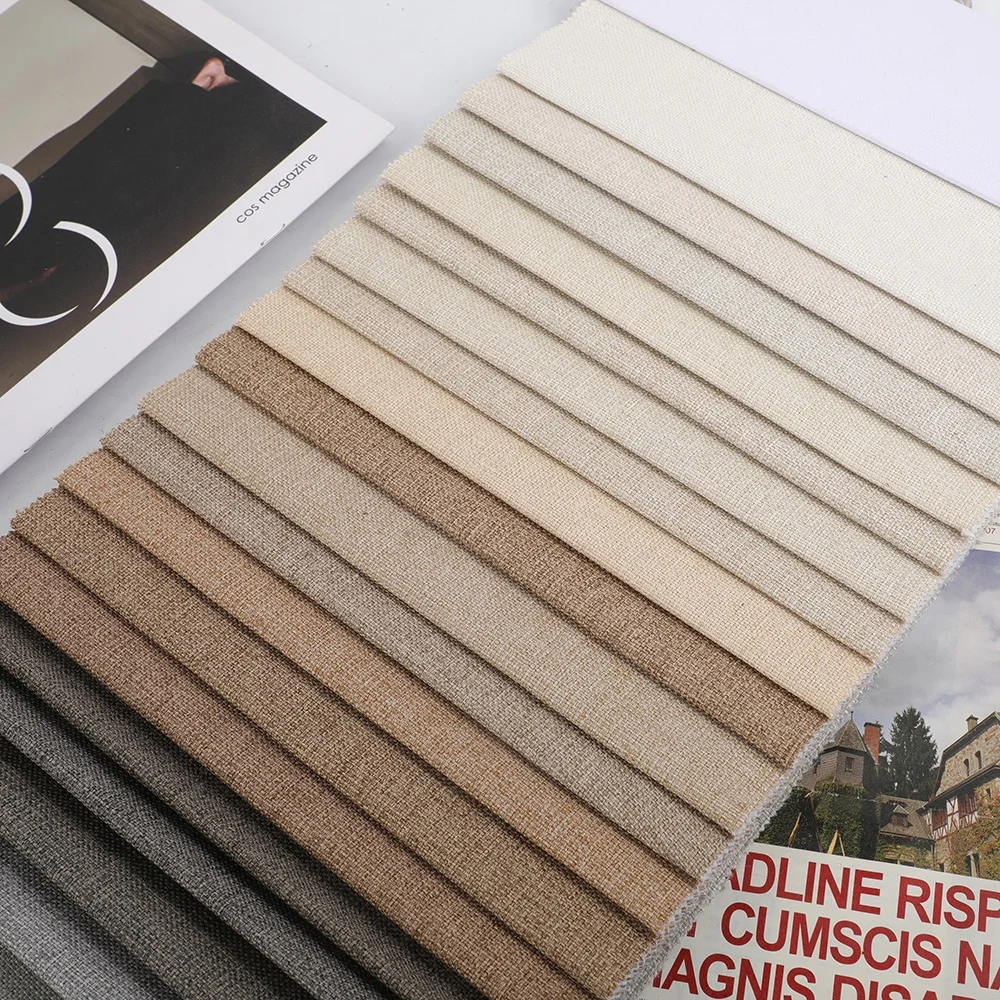 China Offers Linen-Look Home Decor Fabric Upholstery for Sofas and Furniture for Living Room Use