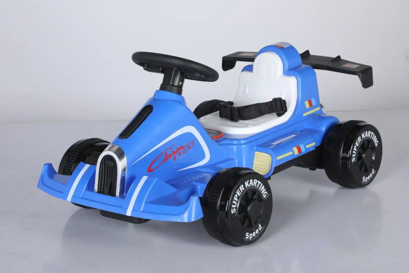 Unisex Kids Pedal Go-Kart Ride-On Toy High Quality Plastic Battery-Powered Car for Ages 2-7 Years