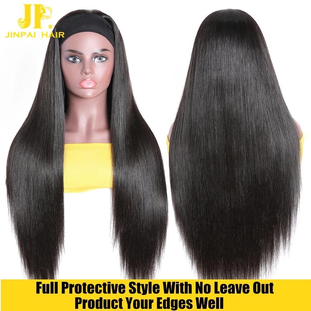 JP 100% virgin brazilian human hair headband wigs,cheap wholesale natural human hair wigs for black women,Fashion headband  wigs