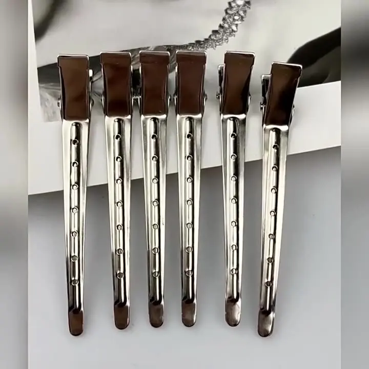 Duck Billed Hair Clips for Styling Sectioning, 3.5 inch Metal Alligator Hair Clips for Women, Pin Curl Clips for Hair