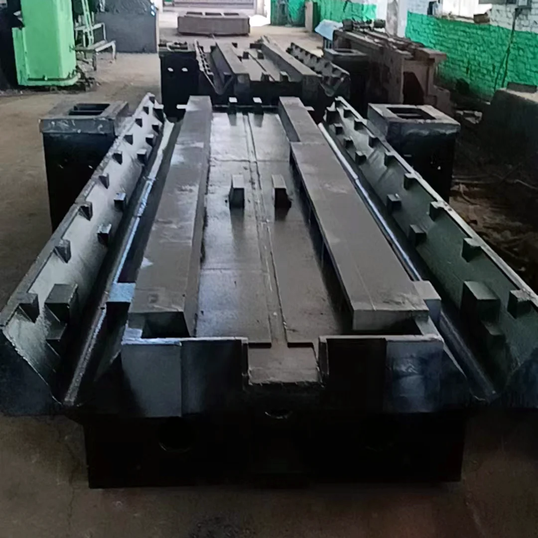 OEM Custom High Pressure Large Casting Resin Sand Cast Process Machine Tool Body Big Lathe Bed Casting