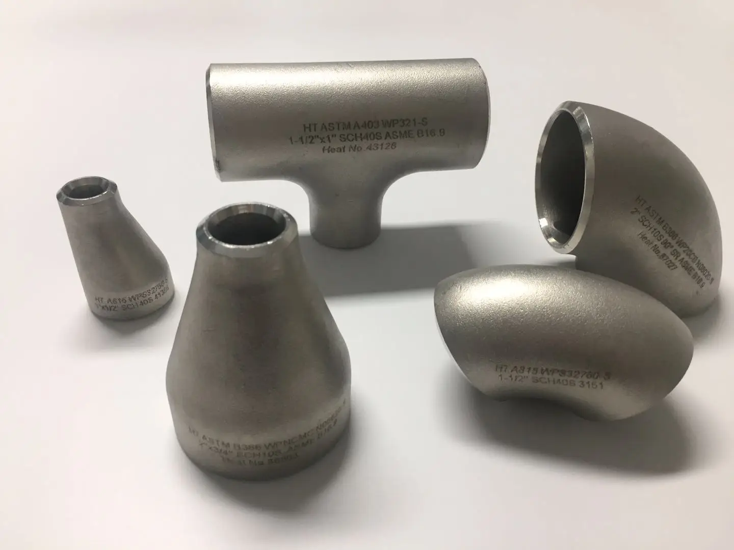 ASME B16.9 ASTM B366 WPNCI Inconel 600 straight equal tee BW fittings