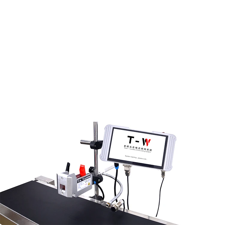 Automatic Continuous Online TIJ Thermal Inkjet Printer for Wood Floor Logo Date Batch