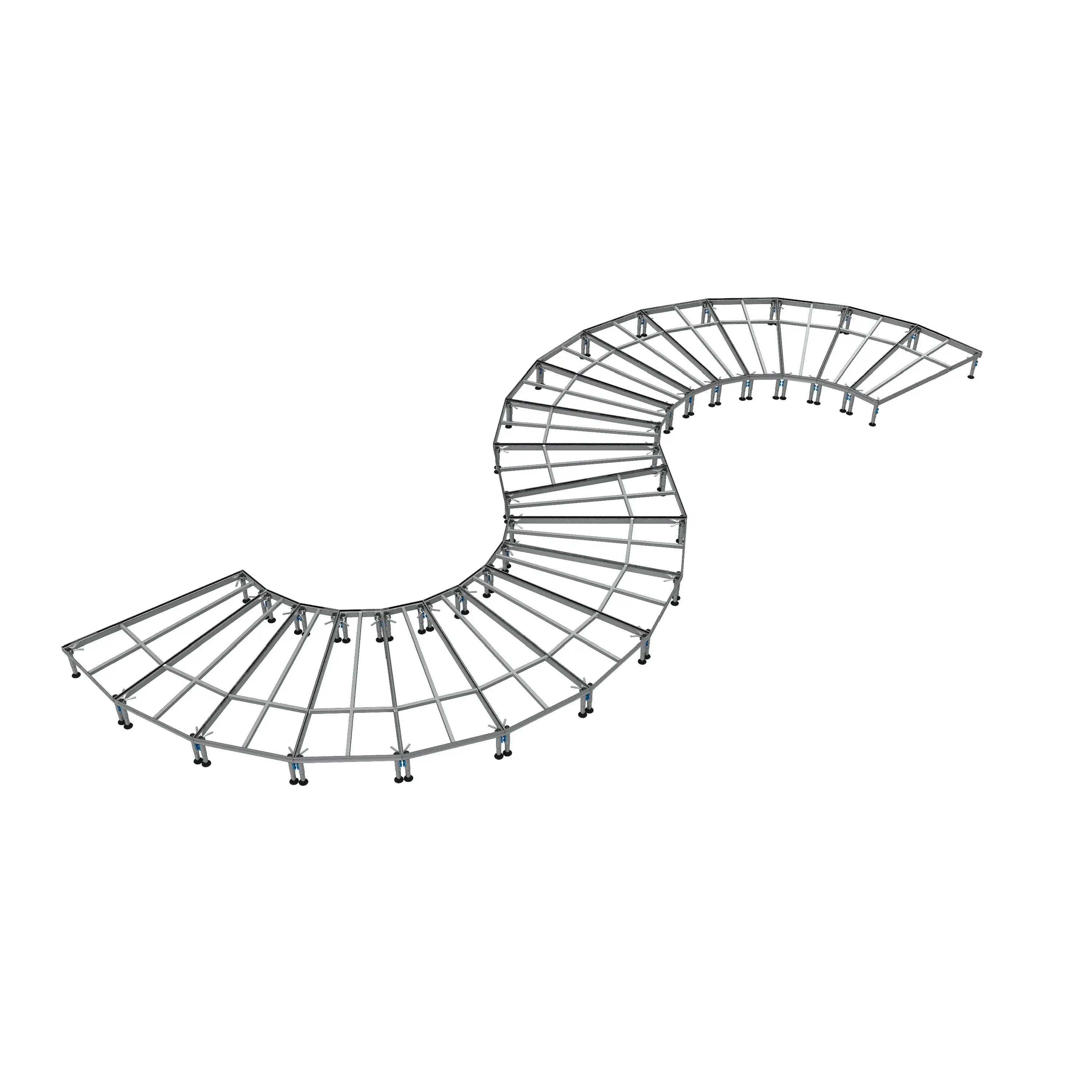 Customize Aluminum Alloy Portable Stage High Stability Curve stage Performance Outdoor For Show