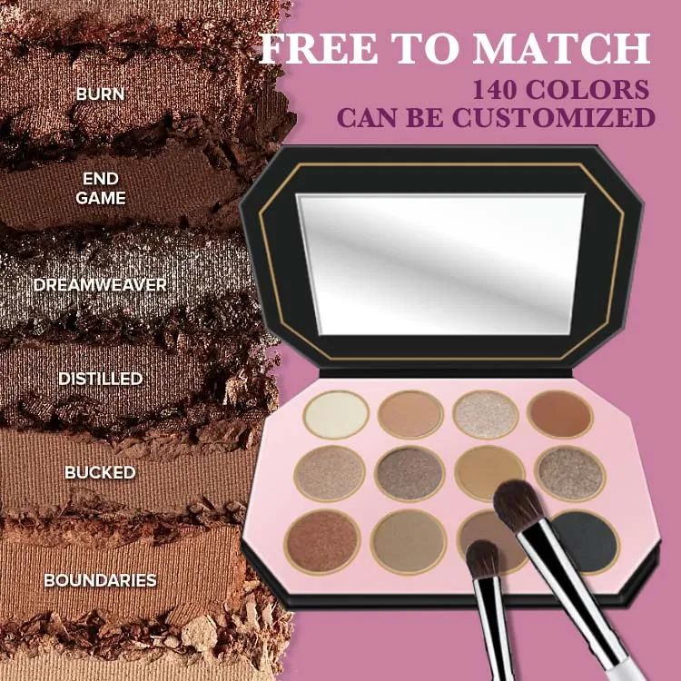 High Quality Highly Pigmented Dry Eye Shadow Palette Medium Skin Tone Powder Collection Vendor Factory Price Best Eyeshadow