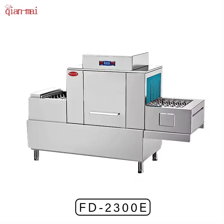 Large Commercial Restaurant School Kitchen Dish Washing Machine Hotel Automatic Conveyor Industrial Dishwasher