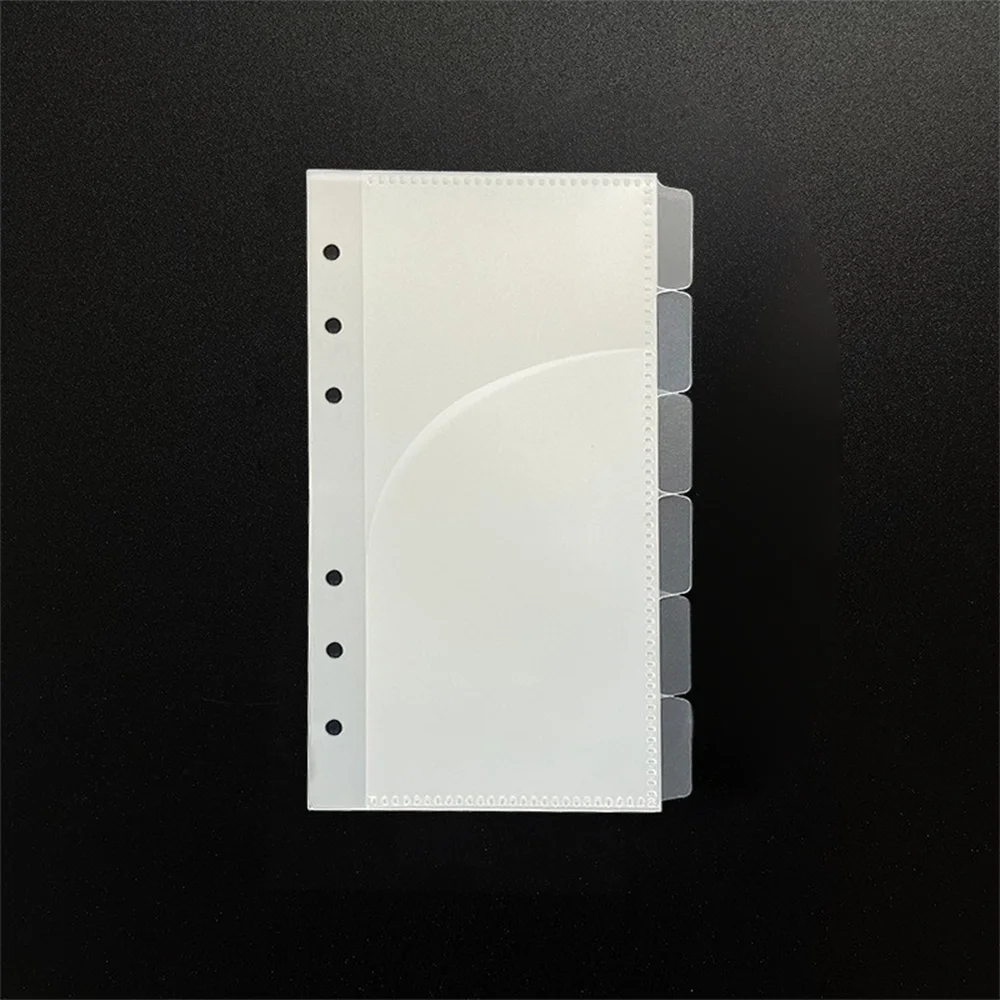 New Arrival Loose Leaf Frosted Clear Custom Double Layer Cash Envelopes Savings System 2 Pocket Page Budget Binder Sleeves A6