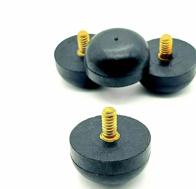 Rubber adjustable foot shock absorber with screw adjustment support  foot cup table chair leg height foot pad