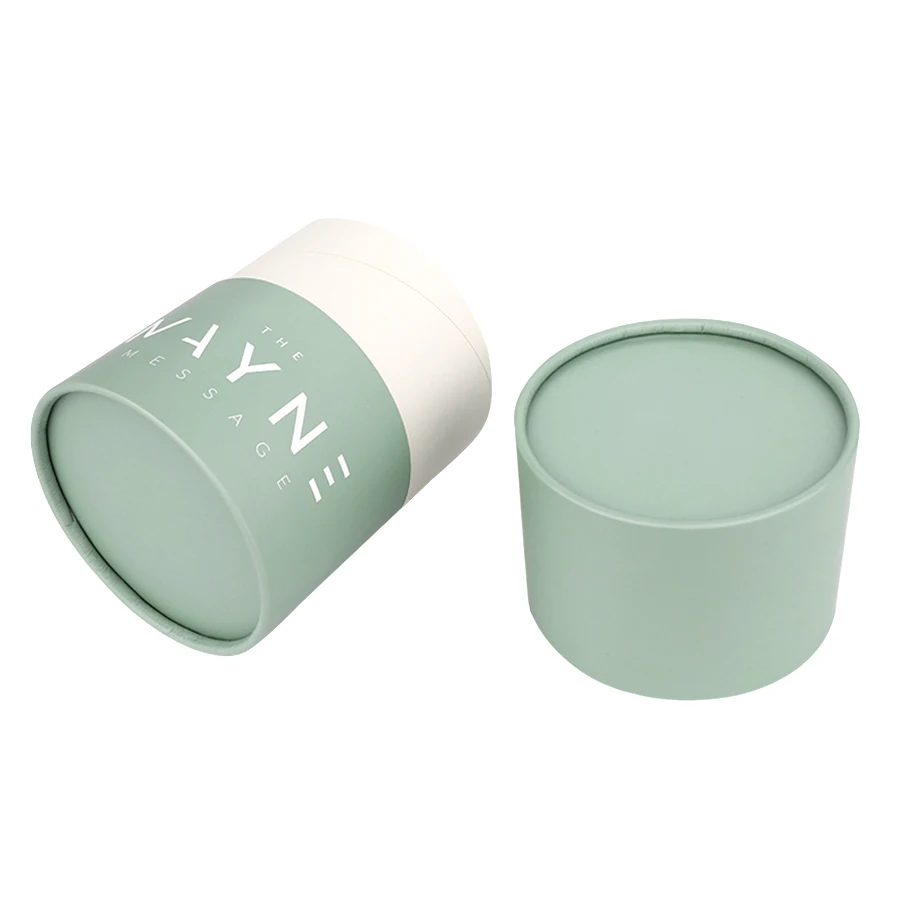 Custom printed laminated material bath salt / shampoo powder packaging paper tube with shifter