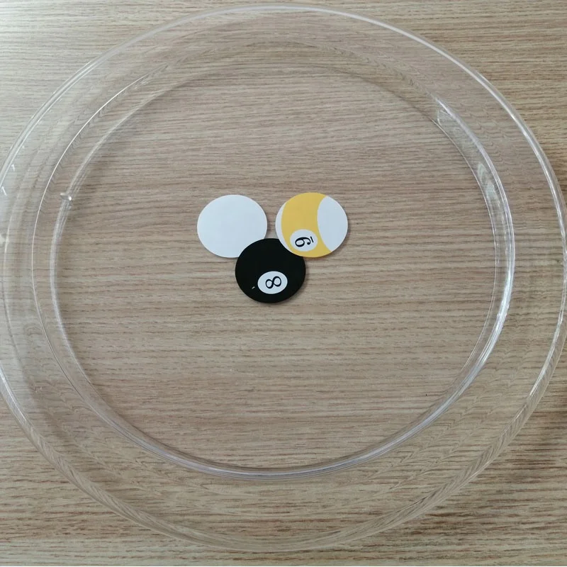 Transparent Plastic Billiard plate Tray
