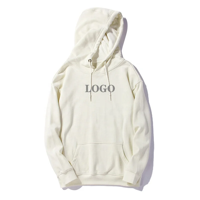 Heavyweight 400G Terry Blank Plain Heavyweight Oversized Hoodies Unisex Custom Printing Embroidery Logo Pullover Hoodie For Men