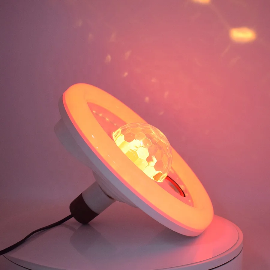 LED BT Light Bulbs with Double Speaker Disco Ball,Wireless 36W RGB Color Changing Music Lamp with Remote Control for Home