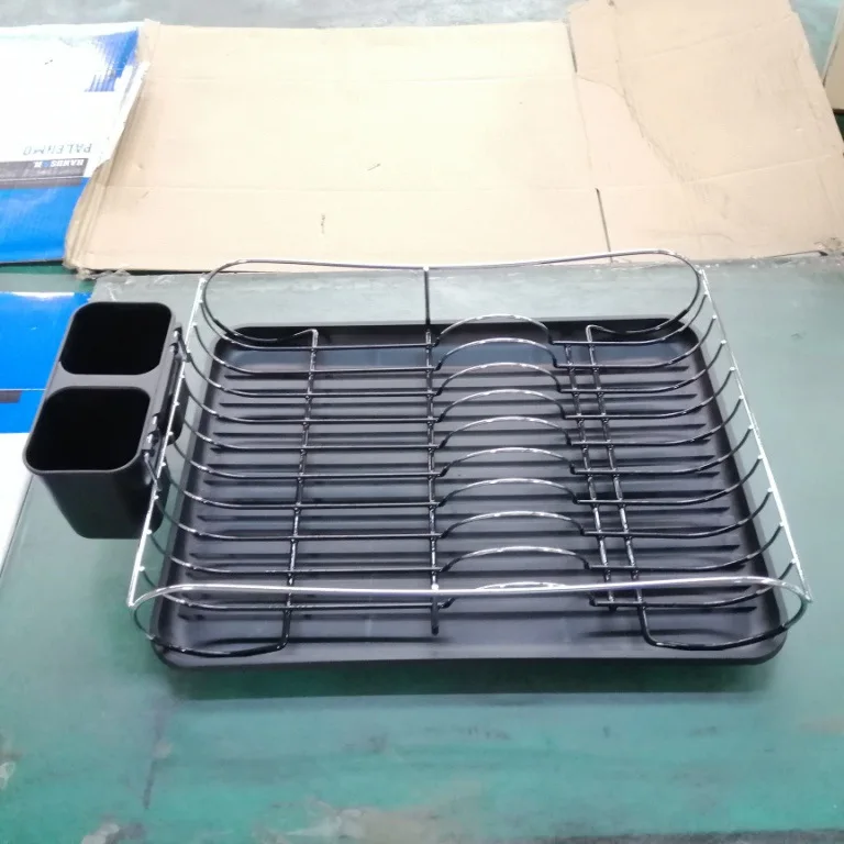 Wholesale Kitchen Dish Bowl Drying Drainer Cutting Board Cups Holder Plastic Dryer Storage Wire Plate Rack