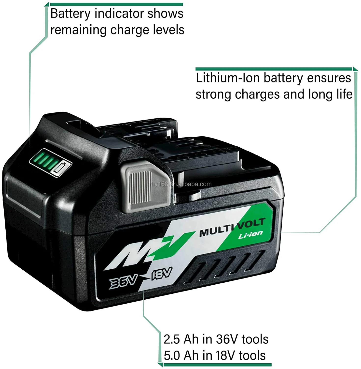BSL36A18 Replacement Batteries For Metabos 18V/36V 3.0Ah 4.0Ah 5.0Ah 6.0Ah Battery Packs For Power Tools Cordless Drill
