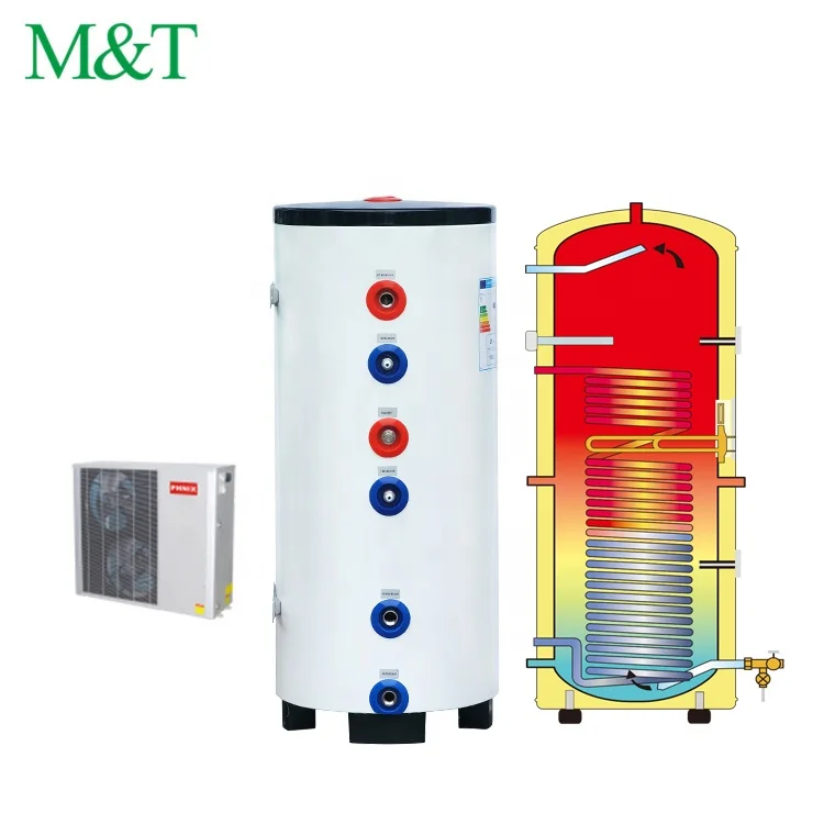 New Energy 200L 300L All In One Domestic Swimming Pool Heat Pump Tank Warmtepomp Tank Hot Water Boiler Heat Pump Heating System