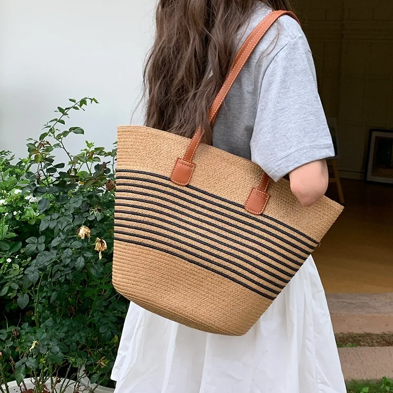 China Sun Dolls High Quality Handmade Women Summer Hat Beach Straw Nature Bag And Straw Hat Set For Ladies