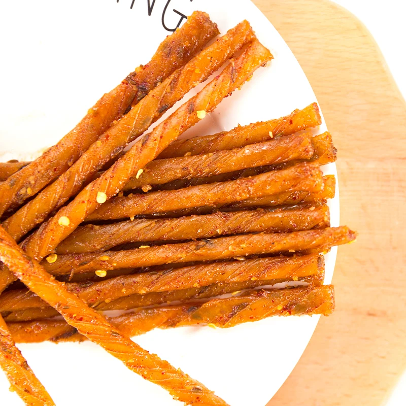 
Genji Food 200g Curly Spicy Beancurd Best Sell Snack China Spicy Snack Bean Gluten Spicy Strip 