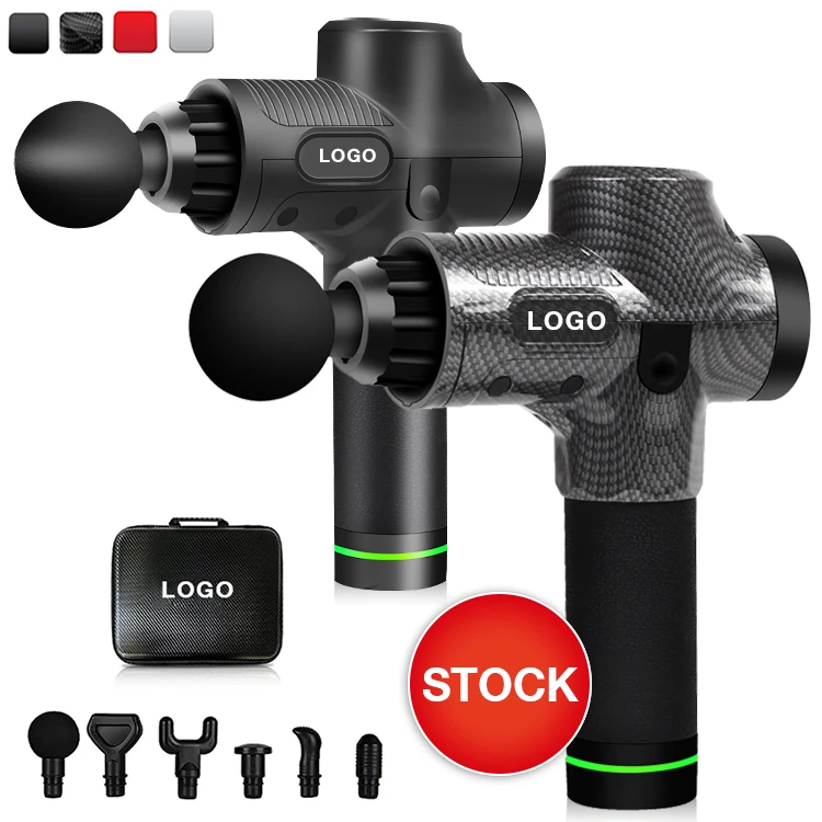 2022 Dropshipping Sports Deep Tissue Body Fascia 30 Speed Lcd Screen Percussion Vibration Fitness Massager Muscle Massage Gun