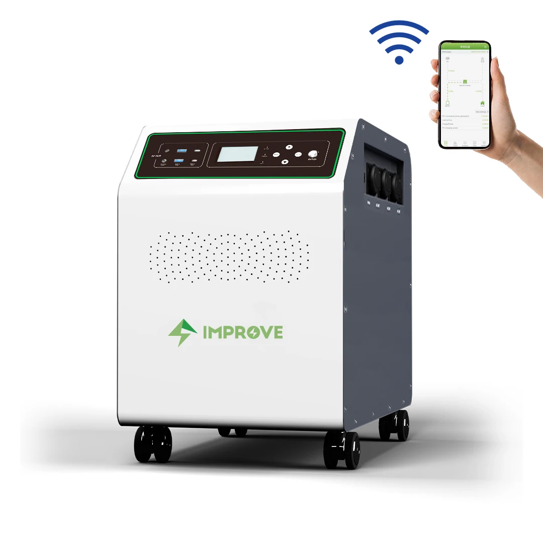 Home 3000Wh Solar Generator Wireless Charging Backup Battery Pure Sine Wave Output Portable Power Station