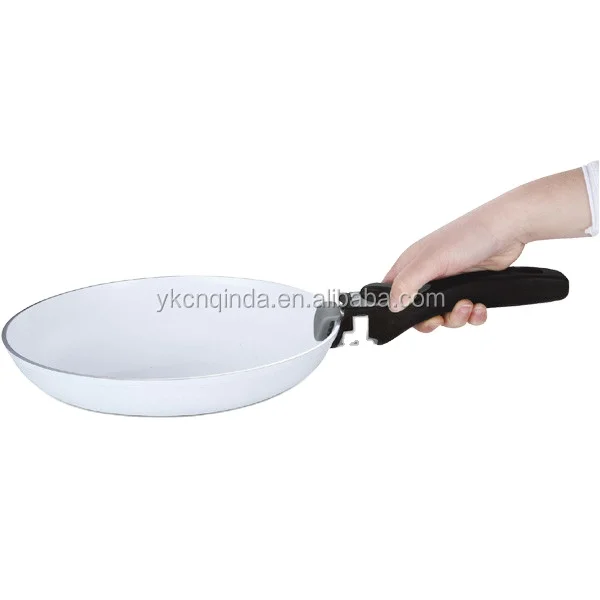 new design ceramic forged pan with detachable handle
