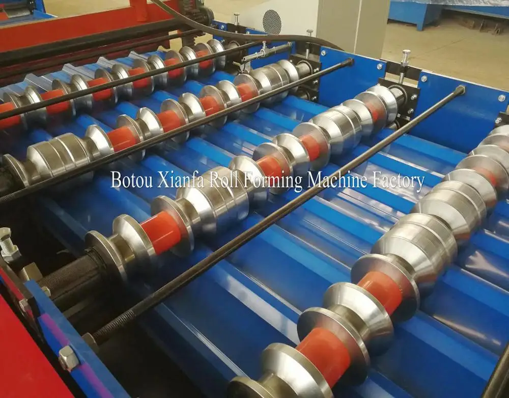 
Metal Trapezoidal Sheet Roof Roll Forming Machine 