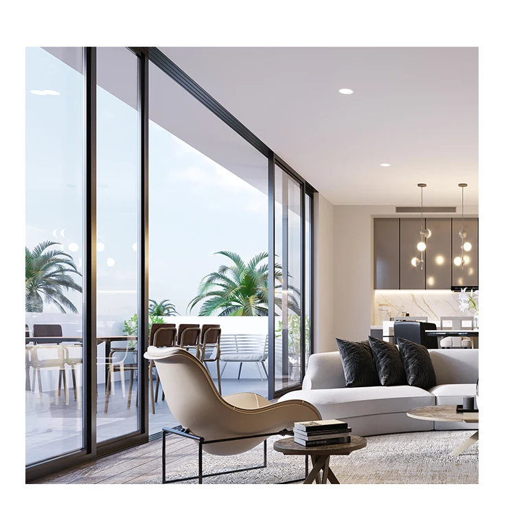 Large fixed floor-to-ceiling Windows Custom double glazed panoramic fixed Windows