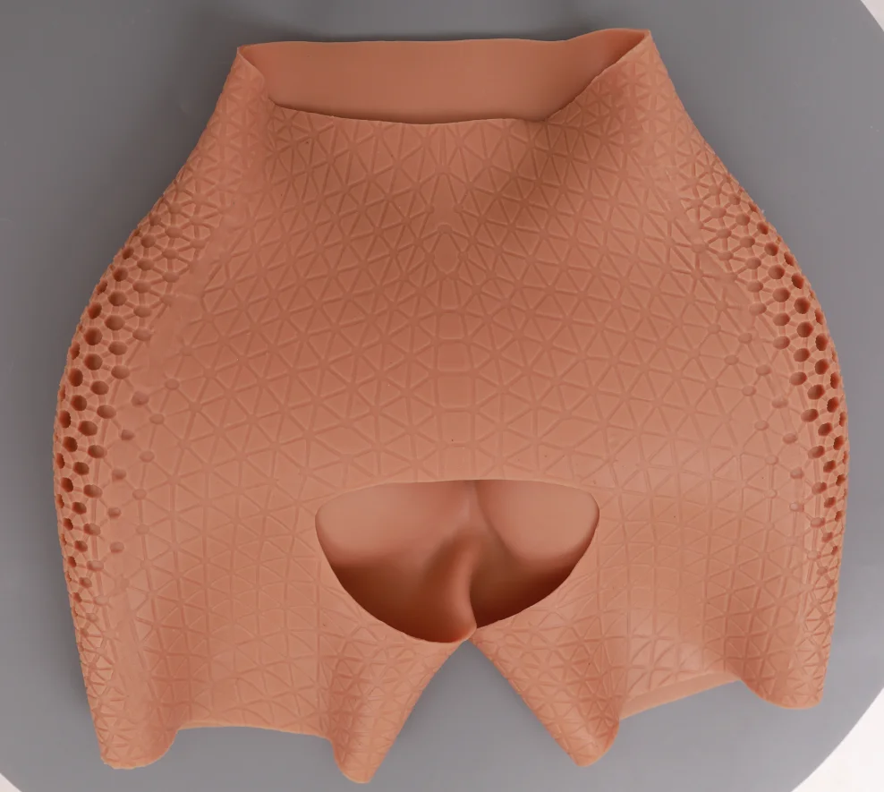 New Design Enhancing Silicon Butt Pants Women Silicone Underwear Buttock Padded 4cm And Hips Padding 3cm Panties