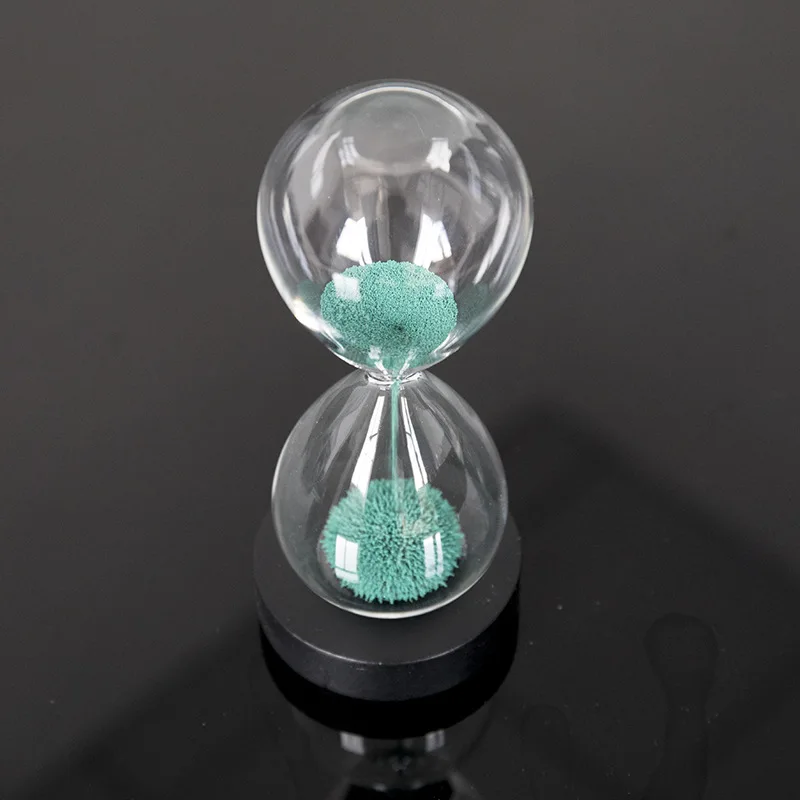 Decorative Round Painting Wood Base Optional Color Sand Timer Hourglass