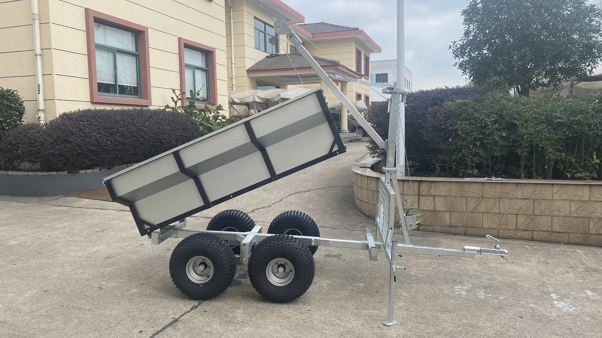 ATV Timber Wood Trailer With Crane