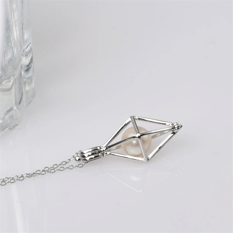 High quality jewelry making accessories for bead 925 sterling silver cage pendants