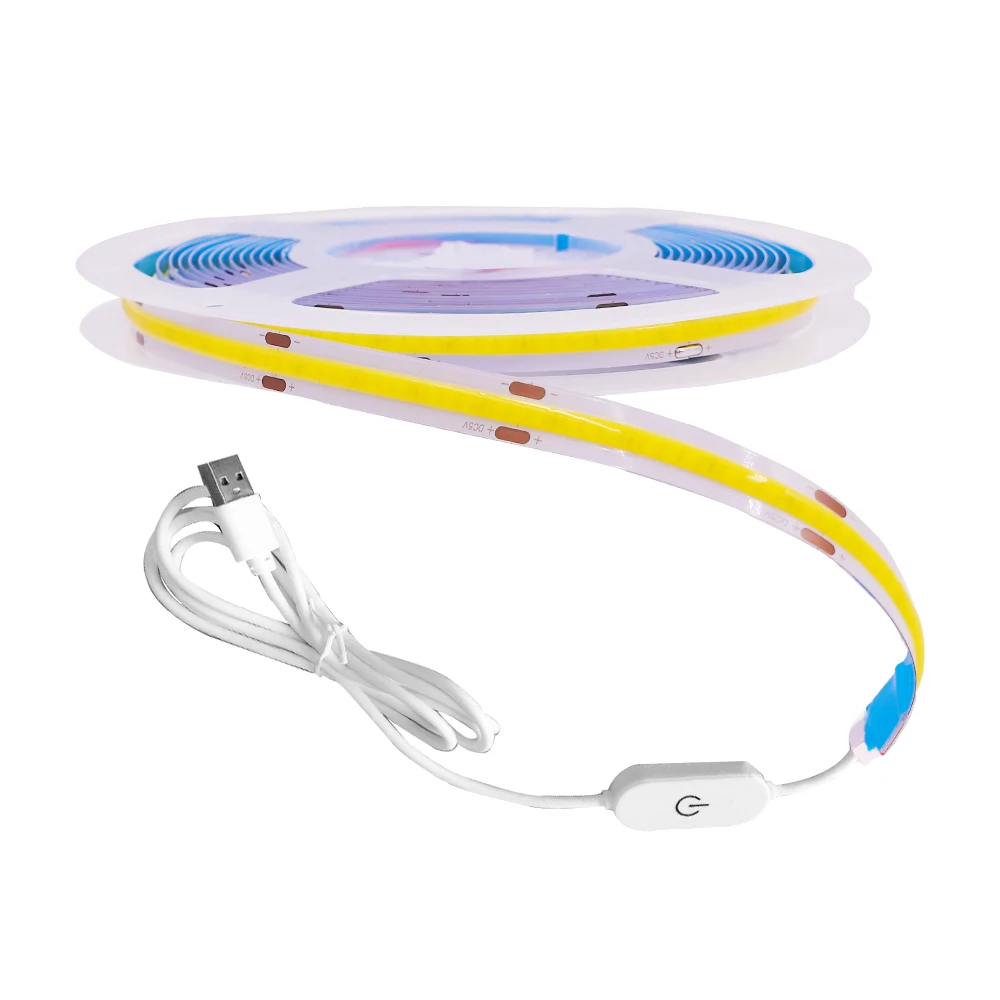 DC 5V Hand Sweep Sensor LED Strips Flexible strip USB Cable Powered Ribbon Diode LED Lights 1-5m  for Kitchen Cabinet Lamp