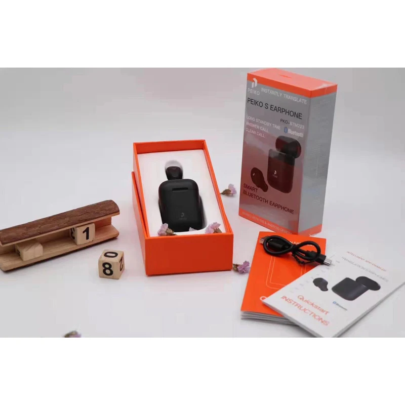 Спортивная Беспроводная мини-стерео гарнитура с поддержкой перевода обоих ушей в реальном времени