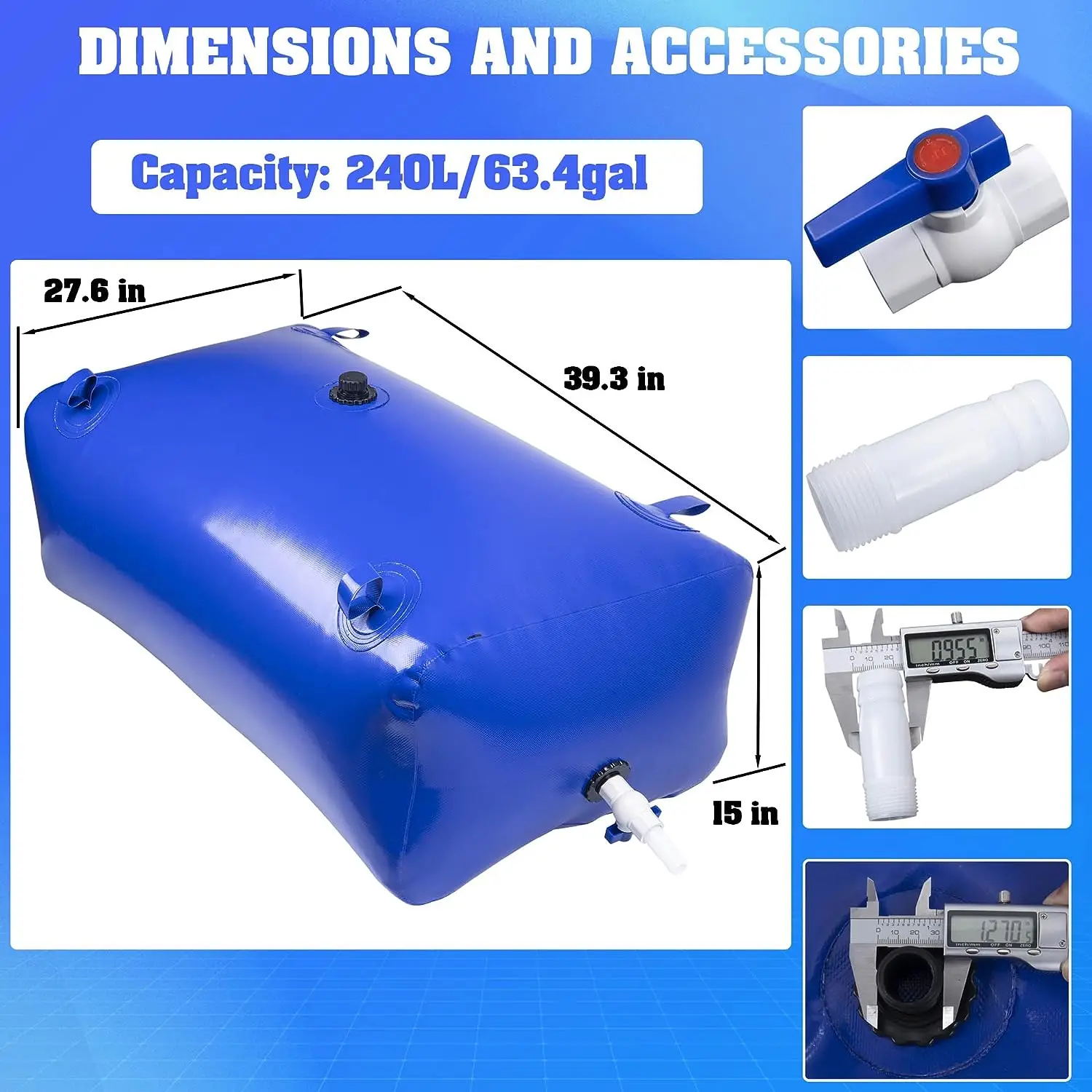 Dandelion Wholesale 10000 Liters PVC Portable Flexible Water Storage Tank