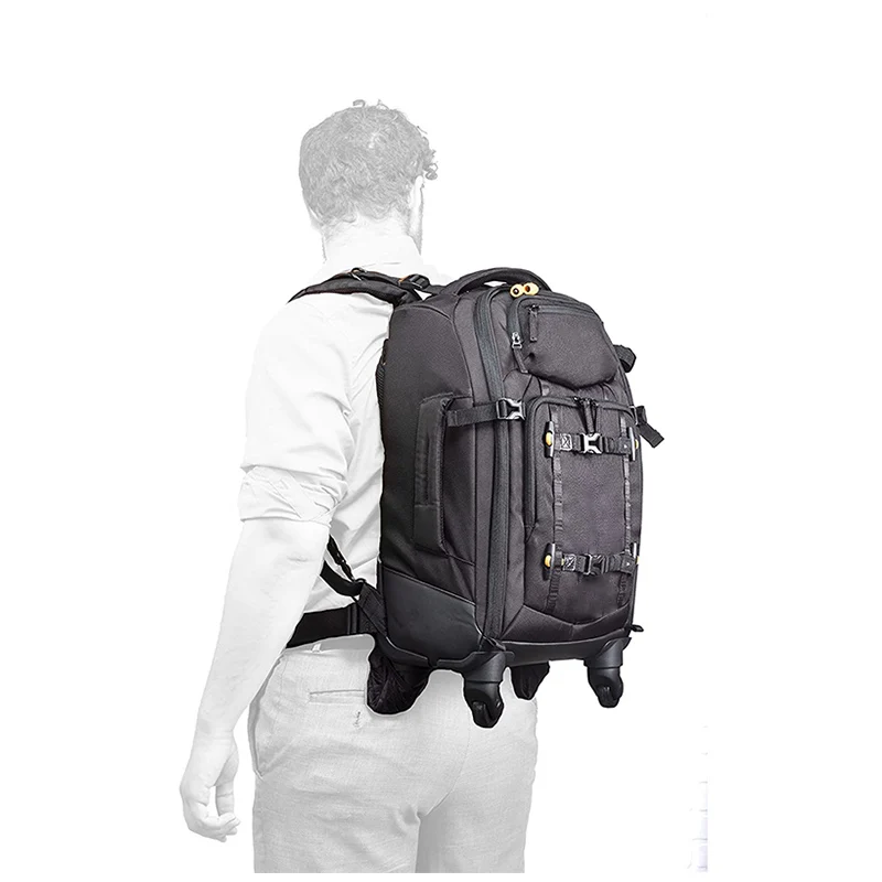 Водонепроницаемый рюкзак на колесиках для камеры 1680d, рюкзак для камеры для багажа, рюкзак для камеры для ноутбука с экраном 15,6 дюйма и тележкой на 4 колесиках