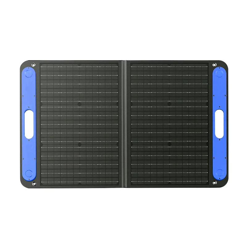 60W 100w  18v 24V Folding Portable Solar Panel Handle Boating Motorhome Caravan Battery Charger