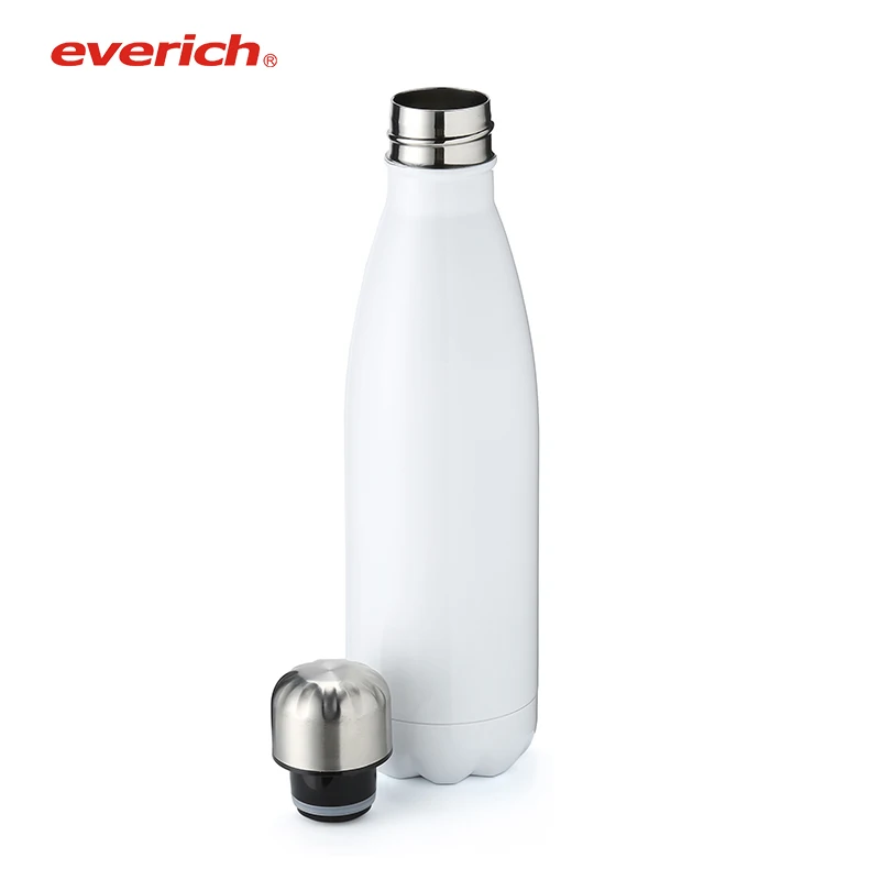 2020 In Stock Amazon Hot Selling 500ml Drink Cola Shape Thermal Insulated Fast Delivery Gym Stainless Steel Water Bottle  24