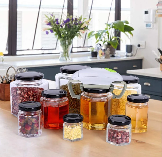 Home Electric Plastic Automatic Adjustable Bottle Can  Easy  Jar Opener Kitchen Gadgets Home Essential Helper for Seniors