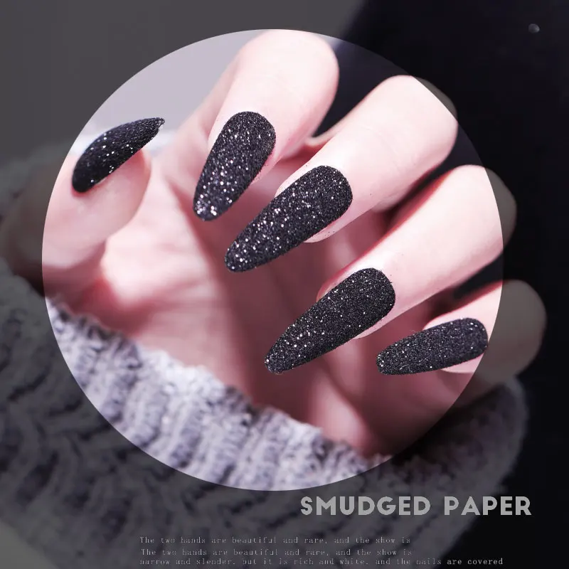 Misscheering 2G Aurora Matte Effect Powders Nail Starlight Black Sugar Glitters Sparkling Manicure Decorations Nail  decor