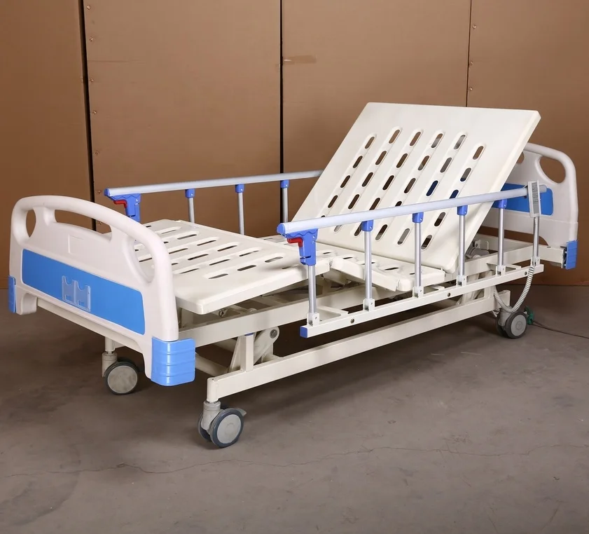 Hot selling cheap 3 function Electric hospital patient bed Medical hospital furniture three fold ward beds With silent wheels