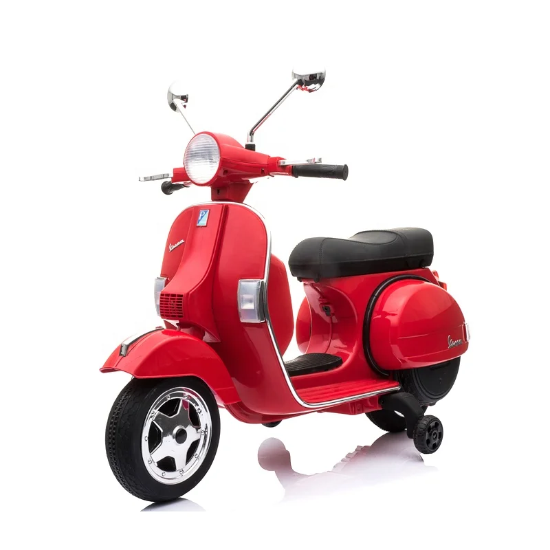 Лицензированный Детский Электрический мотоцикл VESPA PX150 игрушечные детские мотоциклы