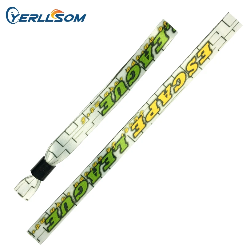 Hot Sell High Quality Event Party Custom Hand Band Colorful Print With Fabric Wristband