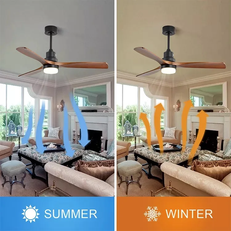 High Quality Ceiling Fan 220v 52 Inch Decorative Indoor Ceiling Fan With Light Remote Control