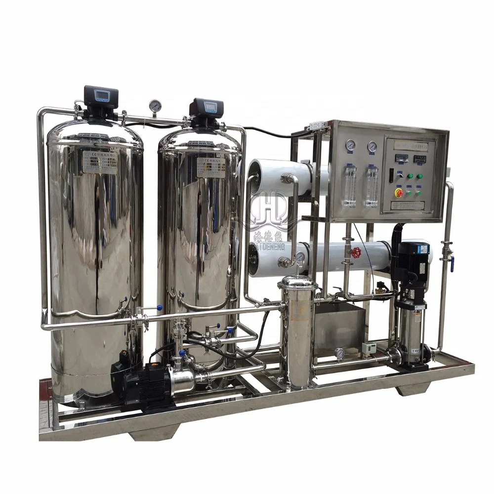 Chemical 2000L/H two stage RO pure water treatment machine
