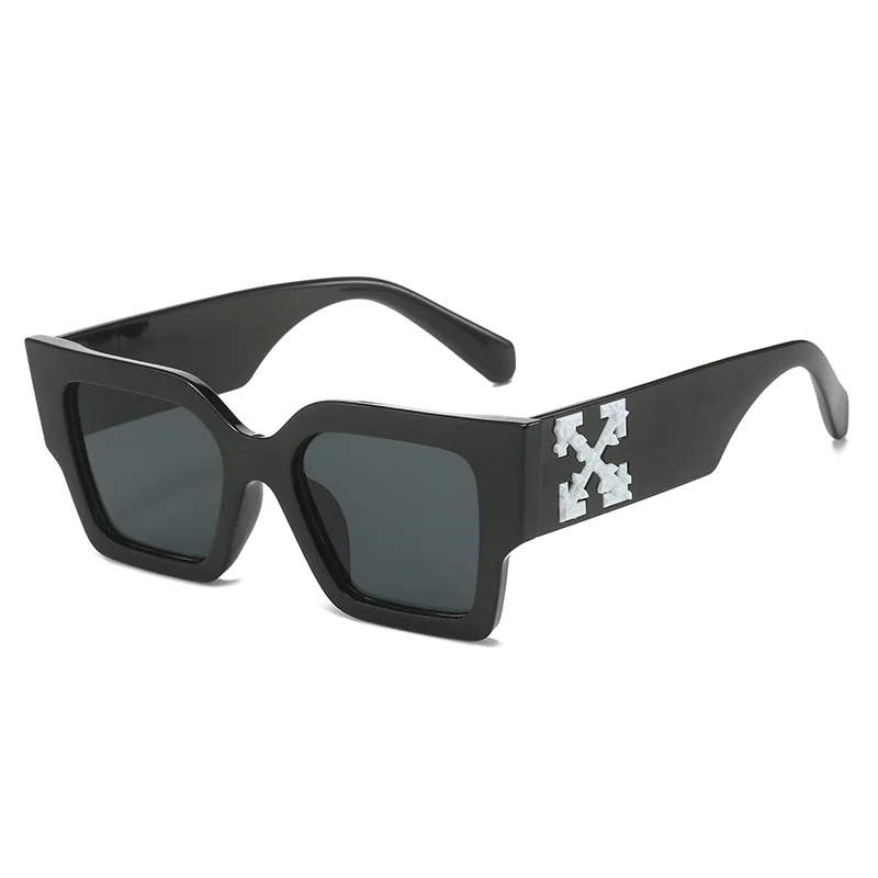 Fashion hot oversized frames square designer sunglasses men and women 2023 classic off brand lunette de soleil custom own logo