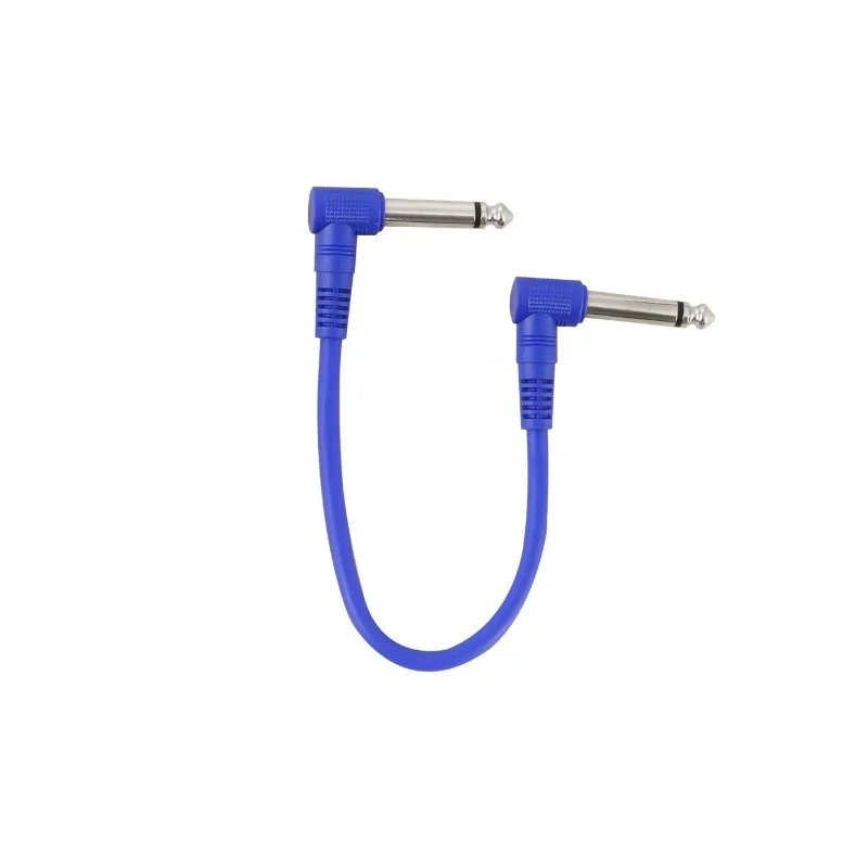 Electric Guitar Effect Cable Double Bend 30cm Guitar Patch Cable 5.0mm Interface Bass Keyboard Connection